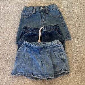 Stylish Denim Kids Shorts Set